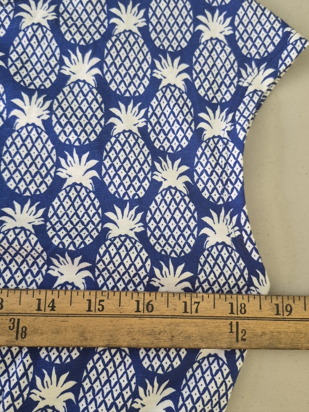 Boden Florrie Jersey Pineapple Print Dress Pockets Size 8 - Picture 15 of 16